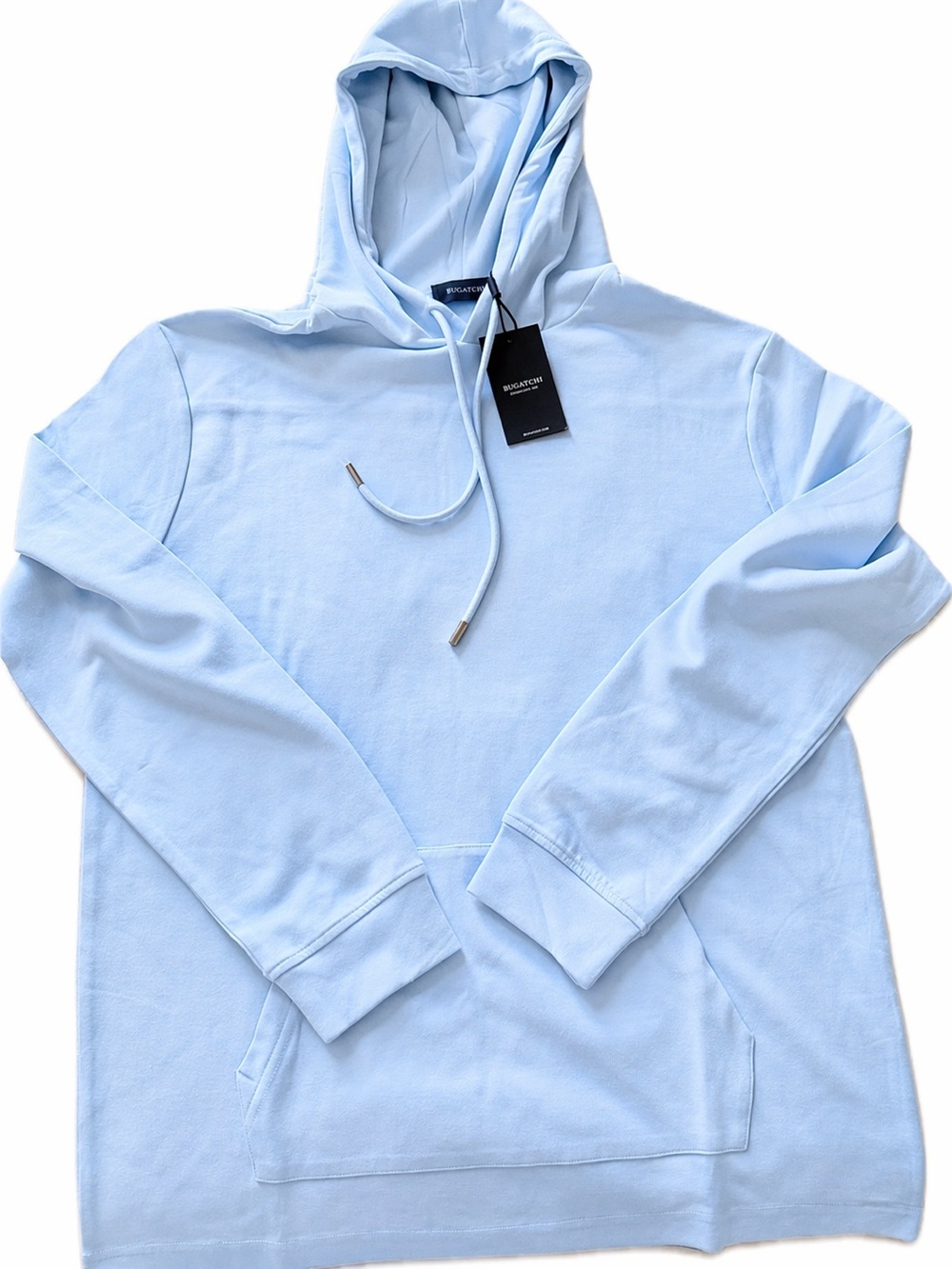 Bugatchi Men’s Light Blue Hoodie NWT - Size L